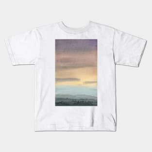 Colorful Landscape Watercolor Painting Kids T-Shirt